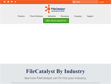 Tablet Screenshot of filecatalyst.com